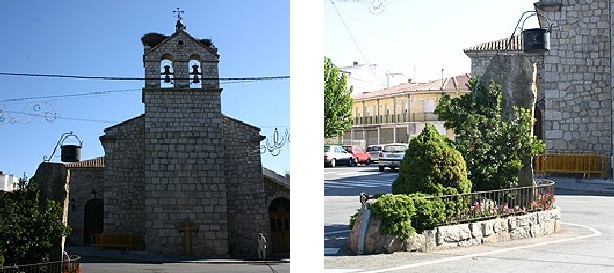 Antigua Parroquia de Nuestra Señora del Rosario y Plaza de la Caldereta en Hoyo de Manzanares